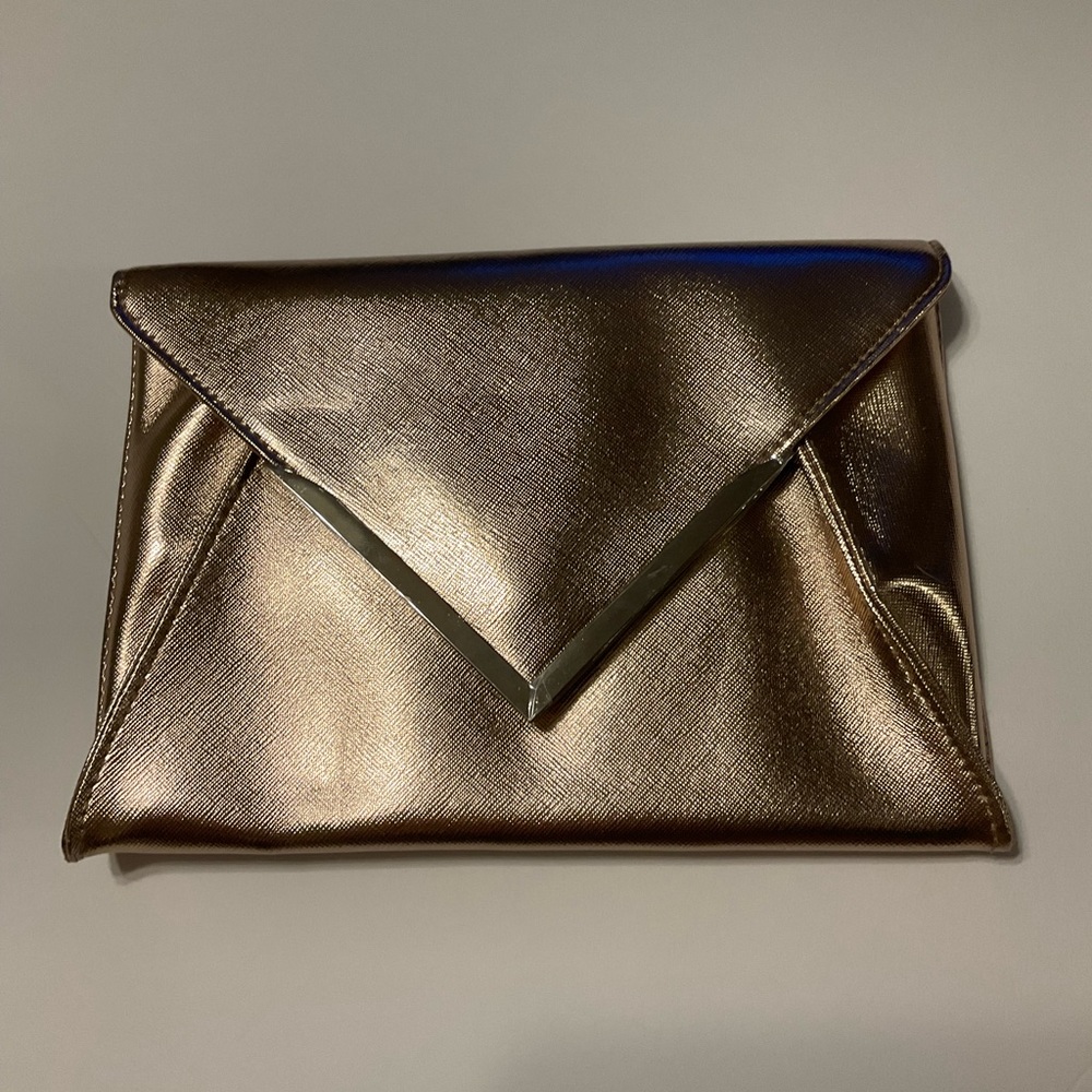 New Never Used Gold Envelope Bag